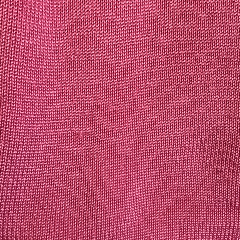 Casual Corner Annex Women's L Pink Rayon Cotton Knit Short Sleeve Sweater Top - Picture 4 of 6